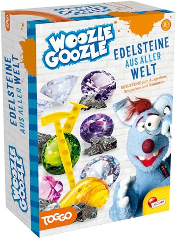 LISCIANI - WOOZLE GOOZLE - Edelsteine Aus Aller Welt - Experimente für Kinder ab 7 Jahren - Edelsteinabenteuer: Entdecke echte Mineralien zum Sammeln - Hergestellt in Italien