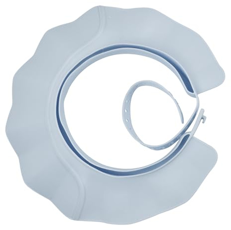 Cappello Doccia Bambini Proteggi Occhi e Orecchie Silicone Regolabile Cuffia Doccia Visiera Shampoo Bambini