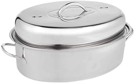 MagiDeal Pentola per arrostire Il Pesce a Vapore da 16 Pollici, Facile da Pulire, Pratica e Robusta, pentola per, Utensili da Cucina, teglia per, b