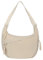 Valleycomfy Halbmond Crossbody Bag Nylon Groß Crossbody Bag Hobo Tasche Schultertasche Half Moon Bag Slouchy Bag mit Reißverschluss (Weiß)