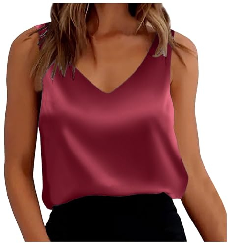 Femme T-Shirt DéBardeur - débardeur avec Soutien-Gorge intégré Tunique Rembourré Haut sans Manches à Col Carré Tendance Doux et Confortable Débardeurs bandeau smockés Débardeur de en Yoga