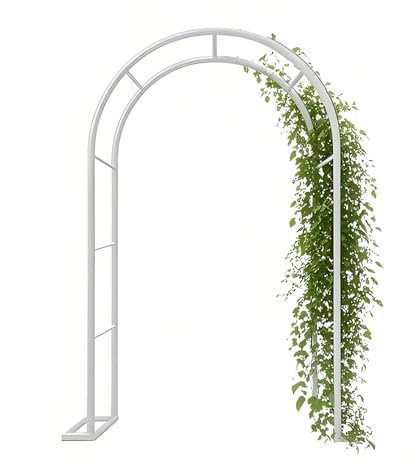 Présentoir à Fleurs avec Seau, Support pour Plantes en métal Multicouche, tonnelle de Jardin extérieure, Treillis, pergola en métal, Arche de cérémonie, de Mariage, Arche de Jardin légère po