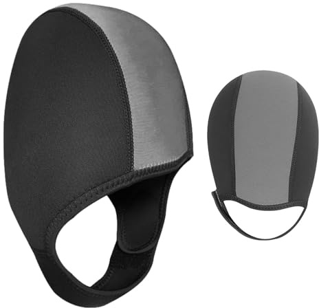 Swimcaps Women | Neoprene 2.5mm Diving Thermal Cover Swimming Hat with Self Adhesive Strap, Adjustable Swimming Cap for Men