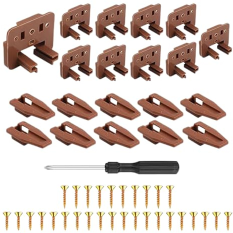 Kit di guida per cassetti, kit di riparazione multifunzionale, guide per cassetti con montaggio centrale, per comò, comodini, armadi, comodini, cucine, camere da, dormitorio e hotel