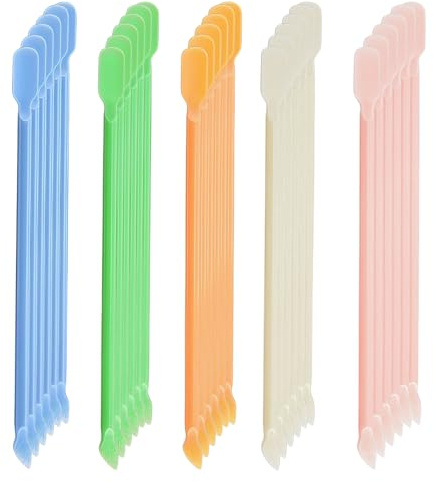 Luminaverde Repousse-cuticules en plastique, 30 pièces pour manucure et ongles