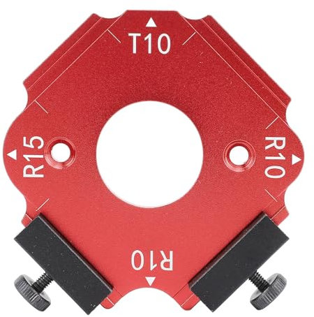 DUIMIMI Round Corner Radius Template Router Table Jig for Woodworking, RT Gauges R10 T10 R15, Aluminum Alloy Arc Cutting Tool for Corner Shaping and Trimming, Edges Finishing Jig