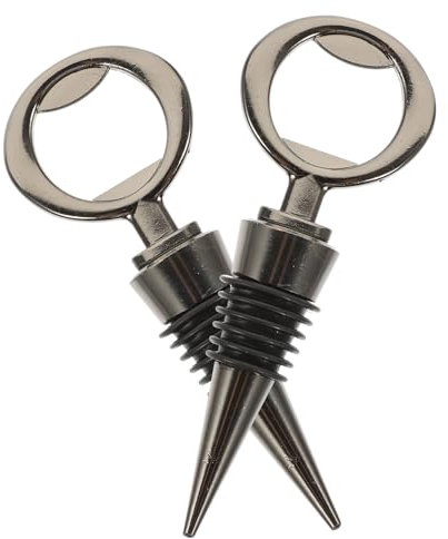 Mikikit 2 Pezzi Chiusure Per Bottiglie Di Vino Tappi Decorativi Per Bottiglie Tappi Di Chiusura Per Vino Apribottiglie Di Sughero Riutilizzabili