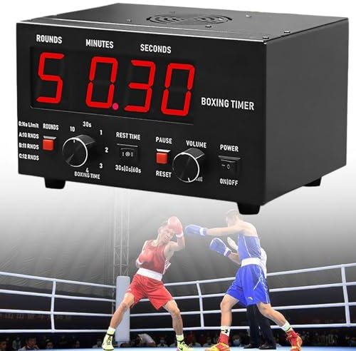 Reloj temporizador LED para gimnasio en casa, para entrenamiento por intervalos, reloj temporizador de fitness, accesorios de gimnasio en casa para hacer ejercicio, reloj con pantalla digital para b