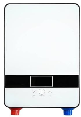 Scaldabagno elettrico Riscaldatore Di Acqua Calda 6500w Riscaldatore Di Acqua Senza Serbatoio Istantaneo Termostato Riscaldatore A Induzione Smart Touch Riscaldatori Elettrici Doccia Automatica