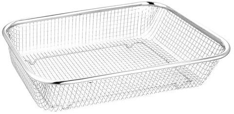 JECOMPRIS Panier À Fruits En Acier Inoxydable 29.50X21.00X6.00Cm Passoire De Lavage Et Égouttage Cuisine Maille Fine Pour Fruits Et Légumes