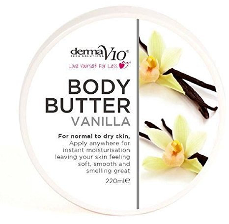 THREE PACKS of Derma V10 Vanilla Body Butter 220ml