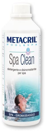 Metacril SPA Clean 500 ml - Limpiador desengrasante y desincrustante para la Superficie de la ESPA hidromasaje, (de Cualquier Marca, Jacuzzi, teuco, Glass, Hafro, ECC)