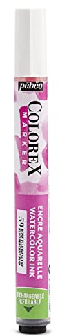 Pébéo – Colorex Marker Neonrosa – Aquarell-Tinte, multifunktional, Zeichnung für alle Untergründe, samtig