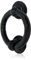 XFORT Smith's Range Black Antique Ring Door Knocker, tradizionale anello nero per porta d'ingresso, mobili esterni antichi estetici, battente in ghisa.