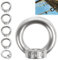 5Pcs Dado a Occhiello, M10 Dado a Occhiello, Dado di Sollevamento, Bullone per Occhio di Sollevamento, M10 Dado a Occhiello in Acciaio Inox, Dado di Sollevamento in Acciaio Inossidabile
