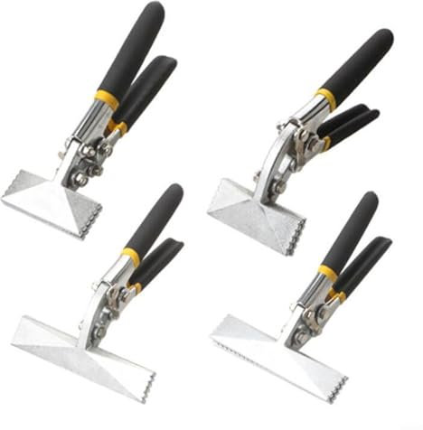 Sheet Metal Bending Pliers Hand Seamer Wide Jaw Straight Tools For Welding Clamp, Straight Edge Former Bender, Bending and Flattening Seaming Pliers(A)