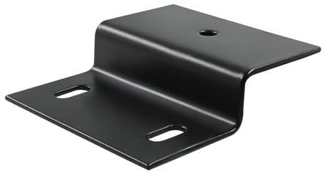 Unlorspy 12 Pcs Black Z Bracket,3 x 1.69 x 0.79 inch Z-Shaped Corner Brace,Z Shape Furniture Support Bracket Fasten for Cabinet Chair Wood Shelf Fixing Timber Connector,Thickness 2mm, Black