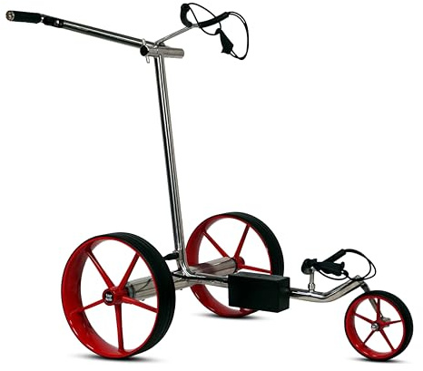 tour-made HC5 Chariot de Golf électrique I Marche arrière I Ultra Compact | Pliable & Demontable I 2 Moteurs I Marche arrière I Frein de Descente I Batterie 27-36 Trous I Roue libre I Qualité Allemande