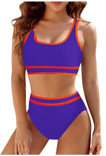 Speed Bikini Set da Donna in Due Pezzi, Costume da Bagno Sportivo da Donna, Bikini da Nuoto, Sport, 2 Pezzi, Bustier per Piscina Costumi da Bagno da Donna Set di Bikini