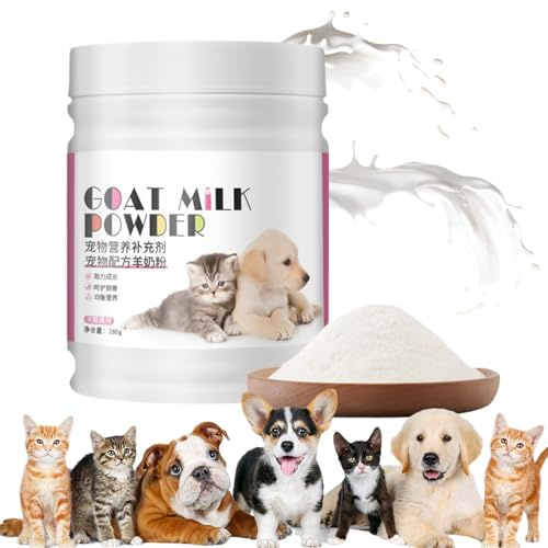 Latte Di Capra In Polvere - Latte Naturale Biologico Per Gattini,Idratazione Supporto Stomaco Mantello Salute Recupero Svezzamento Cuccioli Interno Esterno Polvere