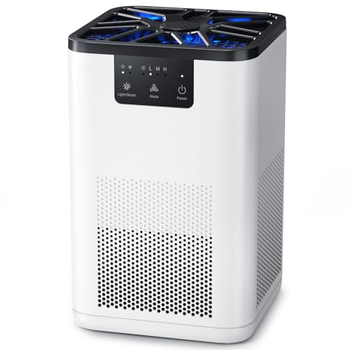 AROEVE Purificador de Aire Para Dormitorios De Aire Con Función De Aromaterapia Para,Ascotas Humo Polen Pelo Olores 20 Db Purificador De Aire Para Dormitorios, Oficinas Y Salones
