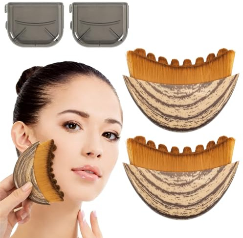 Brosse Lymphatique Visage, 2 Pièces Brosse Drainage Lymphatique visage, Faciale pour Massage du Visage, Drainage Lymphatique et Lifting Naturel (2PCS) | Outil de soin visage pour drainage lymphatique, réalise un lifting naturel idéal pour les massages faciaux quotidiens
