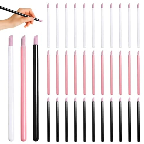 36 PCS Lima de Uñas Nail File Lima Pulidora de Uñas Elimina Las Células Muertas en Forma Segura y Sin Dañarlas Apto para Manicura Pedicura y Extensiones Negro Blanco Rosa