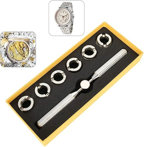 Kits d'outils de réparation de montres, ensemble d'outils de réparation de matrices de clé de décapage de couvercle de boîtier arrière de montre pour Rolex Oyster