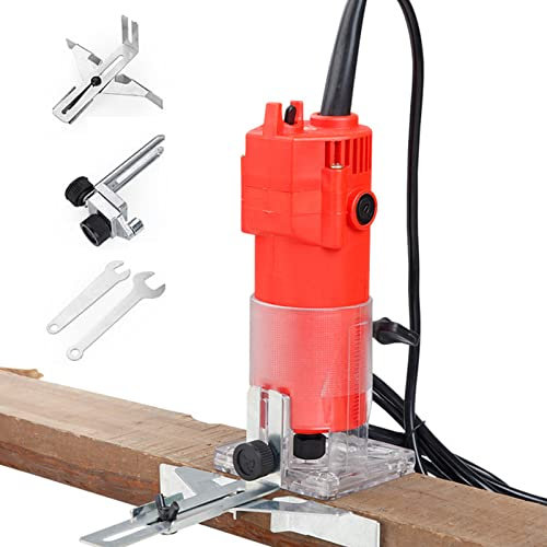 Fresadora Eléctrica Para Madera, Recortadora De Mano, Herramienta Compacta De Enrutador De Palma De Madera, Laminador De Madera Para Carpintería, Para Recorte, Desbastado, Ranurado