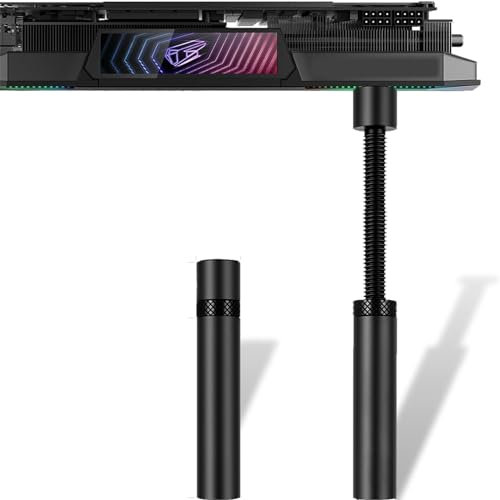 VIEVRE GPU-stöd, GPU-hållare, grafikkortshållare, grafikkortsstöd, GPU-hållare, grafikkortshållare med lätt och hållbar, svart (74–120 mm)