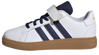adidas Unisex Kids Grand Court 2.0 Shoes Children, FTWR White/Dark blue/GUM10, 12.5 UK Child