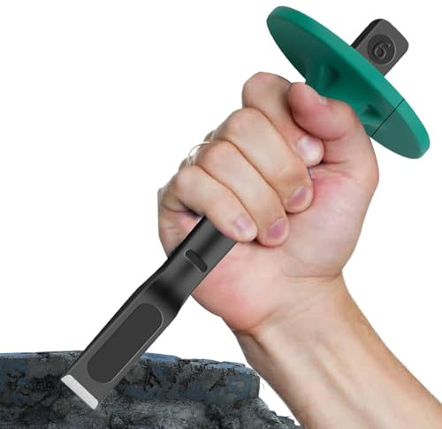 Cincel robusto para muros, cincel para tallar madera, herramienta profesional de cincel para albañilería, herramienta de tallado de ladrillos, mortero de hormigón con protección para la mano