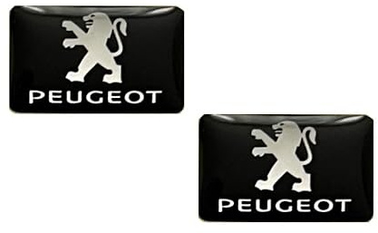 2 adesivi da 18 x 11 mm. Adatti per auto Peugeot con logo per veicoli. Per interni, salone, chiavi, chiave ecc. Adesivi decorativi con emblema (18x11mm Peugeot.. 2 pezzi)