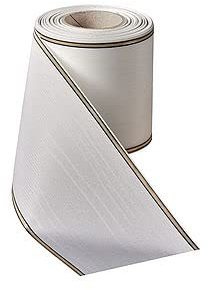 Trauerschleife, Kranzschleife, Grabschleife für einen Trauerkranz (weiß, 10 cm für einen Strauß)