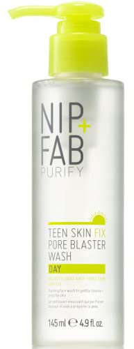 Nip+Fab Teen Skin Fix Pore Blaster Nettoyage De Jour Du Visage À L'Acide Salicylique | Huile D'Arbre À Thé Nettoyant Purifiant Pour Le Visage Pour | Des Pores | 145ml