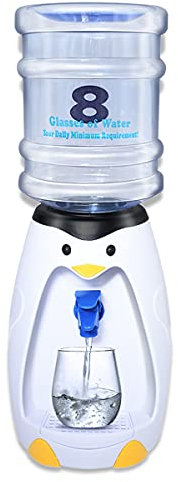 GOODFEER Wasserspender, Mini Getränkespender mit Wassertank und Hahn für Trinkwasserausgabe im Büro, Zuhause oder unterwegs, 2,5 Liter Fassungsvermögen