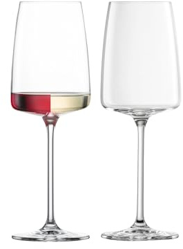 ZWIESEL GLAS Sensa White Wine Glass (Set of 6), Wine Glasses for Red and White Wine, Dishwasher-Safe Machine-Made Tritan Crystal Glasses, Made in Germany (12.3 Ounce)