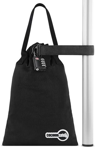 cocoonsafe Bolsa Antirrobo Portátil 3L, Cajas Fuertes para la Playa, Caja fuerte portátil, Caja Fuerte para Viajes con Cerradura de Combinación TSA, para Proteger sus Objetos de Valor