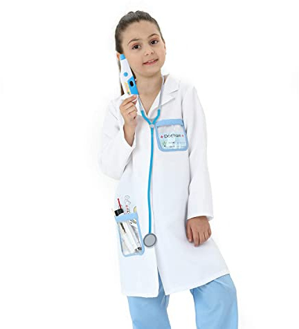 Sincere Party Barn Unisex Doktor Rollspel Kostym Doktor Fancy Dress Up Lekset Stil B 7-9år...