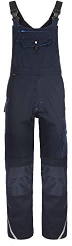 TMG | Arbeitslatzhose Finesse mit Kniepolstertaschen, viel Stauraum, robuster Overall mit Reflektoren, navy | Gr. 52