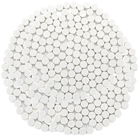 KEAL'S Kit de 230 Perlas de Cera para Sellado Octagonales Cuentas de Lacre para Sellos para Invitaciones Cartas Sobres Regalos y Envoltorios, Color Blanco Mate