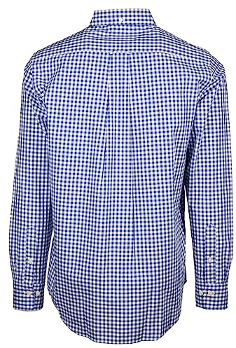 GANT Camiseta clásica para Hombre REG Poplin Gingham, Color Azul Universitario, estándar, Color Azul., XXL
