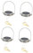 CRILSTYLEO Stainless Steel Aluminum Solar Jar Lids Led String Lights Warm White Led for Garden Patio Balcony