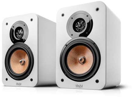 Teufel Ultima 20 - HiFi Regallautsprecher, Kompakt & Leistungstark, Phase-Plug, Präziser Sound und Bass, 2-Wege-System, Bassreflex-Aufbau (Weiß)