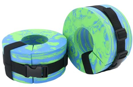 Water Aerobics Float Ring Adjustable EVA Float Ring Ankles Arms Belts | Swimming Fitness Aquatic Cuffs for Adults Professionals Beginners Athletes Women Men