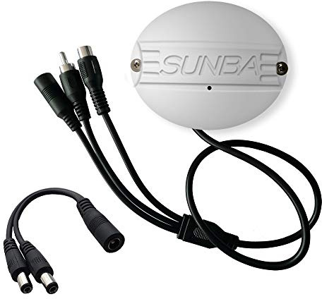 Sunba CCTV Microphone étanche Audio pour caméras de sécurité IP avec Autocollant d'avertissement