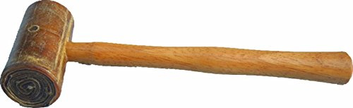 Jewellers Raw Hide Leather Mallett Hammer 45mm Head Wooden Handle Jewellery