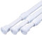 MUHOO Teleskopstange 3 Stück, Klemmstange Gardinen, Spannstange ohne Bohren, Nutzbar als Vorhangstange/DIY-Regal - Weiß (30-50 cm, Ø1,3cm)