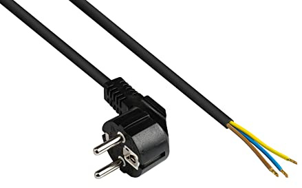 Good Connections p0185 - Cable de alimentación con abisolierten extremos para konfekt ionieren, 2m, negro