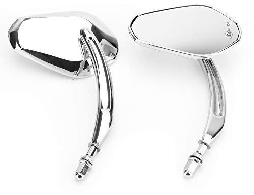 Artudatech Rückspiegel Motorrad M8, Motorrad Spiegel 8mm Lenkerspiegel Außenspiegel Seitenspiegel für Harley Cruiser Touring Chopper Sportster